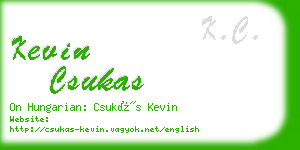 kevin csukas business card